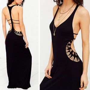 Staring At Stars Crochet Cutout Cover-Up Maxi